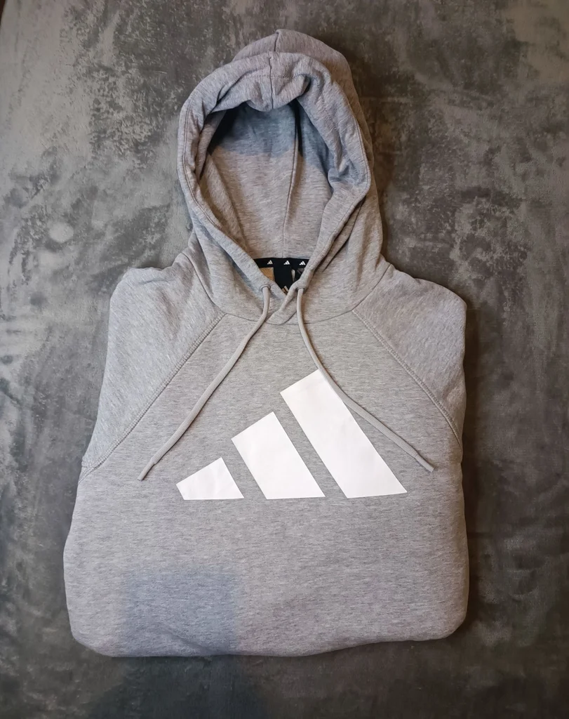 Adidas hoodie pull in size S, very good condition, grey color – photo 4